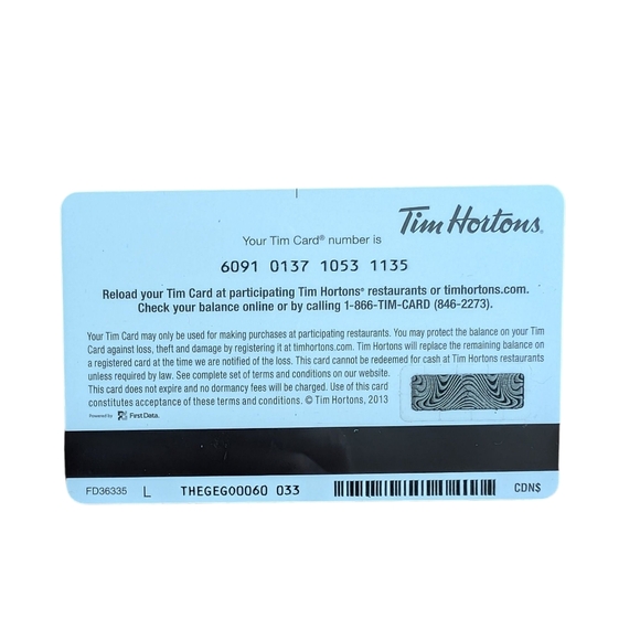 Tim Hortons Gift Card London Knights OHL Logo Collectible Gift Card Zero Balance - Picture 2 of 2